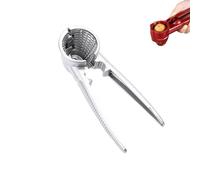 Jeeeun Multifunction Nutcracker with Non Slip Handle - Stainless Steel Pecan Nut Cracker Tool, Convenient Chestnut Cracker Tool for Nuts (Silver)