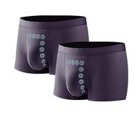 Jeeeun New Mens Magnetic Therapy Underwear (Deep Purple*2,5XL)
