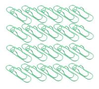 Jeeeun Paperclip Pen Holder, Heart Pen Clip Metal Pencil Clips, Multifunctional Carbon Steel Paperclip for Book,Office (Green,10 Pcs)