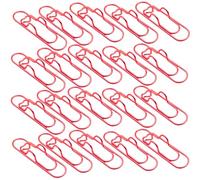 Jeeeun Paperclip Pen Holder, Heart Pen Clip Metal Pencil Clips, Multifunctional Carbon Steel Paperclip for Book,Office (Red,20 Pcs)