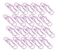 Jeeeun Paperclip Pen Holder, Heart Pen Clip Metal Pencil Clips, Multifunctional Carbon Steel Paperclip for Book,Office (Light Pink,10 Pcs)