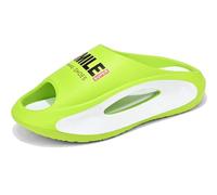 Jeeeun Pillow Slippers for Women and Men Non Slip Thick Sole Slides for Shower Bathroom Pool Beach (Green,44/45 EU)