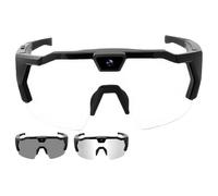 Jeeeun POV Glasses 4K Baseball Glasses with Camera - HD Sports Intelligent Eyeglasses with Camera for Cycling Ski Goggles (Transparent)