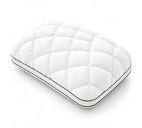 Jeeeun Puff Pillow, Marshmallow Pillows with Breathable Waffle Texture, Fluffy Soft Support for Bedroom Dorm Guest Room (High Pillow 1100g,White)