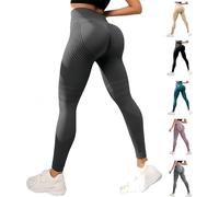 Jeeeun Resistance Band Leggings, 3D Anti Cellulite Leggings, High Waisted Butt Lifting Tummy Training Control for Yoga, Gym (Gray,Grand)