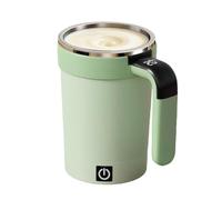 Jeeeun Self Stirring Coffee Mug, 2026New Automatic Magnetic Stirring Coffee Mug with Temperature Display for Coffee, Milk (Green)