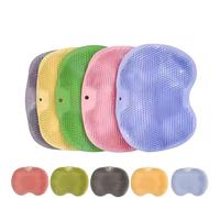 Jeeeun Silicone Foot Scrubber Mat for Shower, 2025 New Smooths Shower Foot Scrubber Mat,Foot Back Rub Cleaning Pad with Non-Slip Suction Cups for Exfoliating, Massage (5pcs)