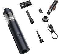 Jeeeun Slim V8 Mate Cordless Car Vacuum High Power 13000pa/30aw, Portable Car Wireless Vacuum Cleaner, Dual Gears, Long Battery Life, Type-C for Pet, Office, Vehicle (Black)