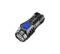 Jeeeun Springmart Mini Flashlight, Mini Flash Super Power Flashlight, Small Portable Powerful Flashlights with Clip (Black)