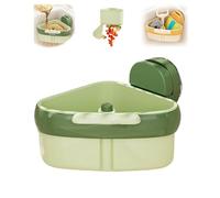 Jeeeun Suction Sink Filter Rack, Plastic Corner Sink Shelf with Rust Resistant, Corner Baskets Triangle Storage for Kitchen Bathroom Must Haves (Green)