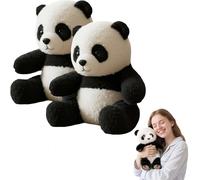 Jeeeun The Pandy - Emotional Healing on Demand, The Pandy Hug Motion 2.0 - Soft Emotional Support Stuffed Animal, Kawaii Weighted Panda Teddy for Relieve Stress and Hug You (2pcs)