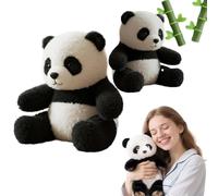 Jeeeun The Pandy-Emotional Healing on Demand, Ultra-Soft Emotional Support Stuffed Animal - The Pandy Hug Motion for Stress Relief & Comfort, Realistic Panda Plush with Hug-Like Design (2pcs)