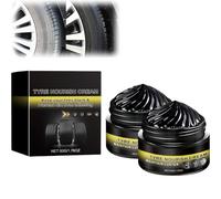 Jeeeun Tire Coating Paste Rapid Acting, Long-Lasting Wet Look High Gloss Shine for Car Truck Motorcycle Rubber Plastic Trim (2 pcs)