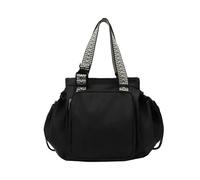 Jeeeun Transformable Cradle Diaper Bag, Versatile Large Capacity Handbag, Lightweight Fold-out Cradle for Travel (Black)