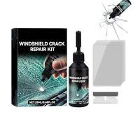Jeeeun Windshield Crack Repair Kit - 5-Minute Quick Fix for Long Cracks, Long-Lasting Glass Repair Liquid for Cracks for Windshields, Windows, Mirrors, All Crack Types (1pcs)