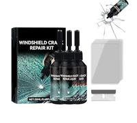 Jeeeun Windshield Crack Repair Kit - 5-Minute Quick Fix for Long Cracks, Long-Lasting Glass Repair Liquid for Cracks for Windshields, Windows, Mirrors, All Crack Types (3pcs)