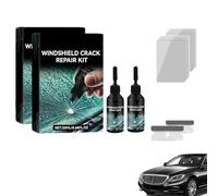 Jeeeun Windshield Crack Repair Kits, Upgrade Windshield Crack Repair Kit, Star-Shaped & All Cracks, Long-Lasting Universal Cracks Gone Glass Quick Repair Kit for Car Chips and Cracks (2pcs)