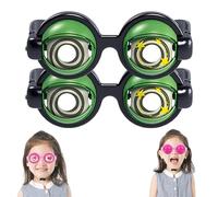 Jeeeun Winking Glasses - Funny Blinking Glasses, Funny Sunglasses for Adults - The Ultimate Party Selfie Accessory (Green *2)