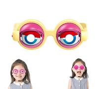Jeeeun Winking Glasses - Funny Blinking Glasses, Funny Sunglasses for Adults - The Ultimate Party Selfie Accessory (Yellow)
