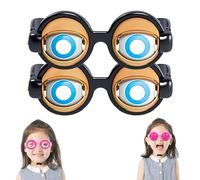 Jeeeun Winking Glasses - Funny Blinking Glasses, Funny Sunglasses for Adults - The Ultimate Party Selfie Accessory (Black *2)