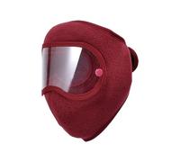 Jeeeun Winter Warm Fleece Windproof High-Definition Goggles for Men & Women (Burgundy)