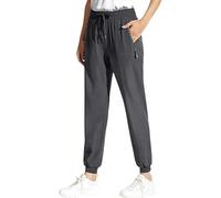 Jeeeun Women Over 50 Stretch Active Pants, Thickened Quick Drying Comfort Casual Pants for Travel Yoga Daily Wear (Grey-Jogger,Grand)