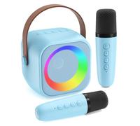 Jeefu Machine de karaoké pour enfants avec 2 microphones, jouet pour filles de 3 à 12 ans, mini karaoké pour enfants, jouets pour 5, 6, 7, 8, 9, 10, 11 ans, adolescentes, filles