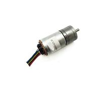 JEEFUSE Jga25-371 Moteur d'engrenage de codeur 12V DC avec Le Disque de Codage for Moteur électrique à Haute Couple Micro DC Moteurs (Speed(RPM) : 12V 250rpm)