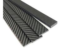 JEEIJ 1 Pièces 3K Épaisseur De Feuille De Fiber De Carbone 0.2-6mm Panneau De Fiber De Carbone Haute Résistance Bande De Carbone Bande Plate De Carbone (Color : 2.0x10x390mm)