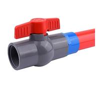 JEEIJ 1pcs 1/2 "3/4" 1 "1 1/4" 1 1/2 "2" PVC Tuyau Vanne De Filetage Femelle, Vanne À Billes D'irrigation du Jardin D'aquarium, Soupape De Tuyau Aquatique À Poisson (Color : 1 1/4")