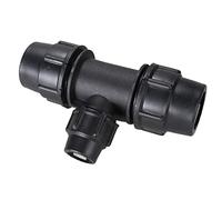 JEEIJ Raccords De Tuyauterie en PE À Diamètre Variable Joint Rapide De Tuyau d'eau Raccords De Tuyauterie en T Raccords De Tuyauterie en Plastique 20/25/32/40/50/63mm, 1 Pièces (Size : 50 * 25)