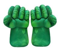 JEEK Mains de super-héros Mains de super-héros pour enfants Gants géants Jouets Smash Gants de boxe Jouets Cadeaux Gants en peluche douce pour enfants garçons filles (vert A)