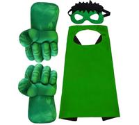 JEEK Mains de super-héros Mains de super-héros pour enfants Gants géants Jouets Smash Gants de boxe Jouets Cadeaux Gants en peluche douce pour enfants garçons filles (vert B)
