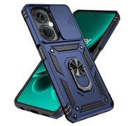 Jeelar ESONG Coque Para OnePlus Nord CE3 5G/CE3 Lite 5G/Nord N30 5G,Oppo A98 5G/F23,TPU+PC Rigide Armure Housse avec Lentille Coulissante Couverture/Rotation à 360 Anneau de Support,Marine