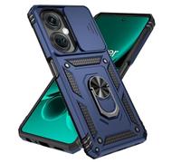 Jeelar ESONG Coque Para Samsung Galaxy S26 Ultra,TPU+PC Rigide Armure Housse avec Lentille Coulissante Couverture/Rotation à 360 Anneau de Support,Marine