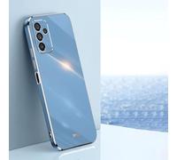 Jeelar ESONG Coque pour Samsung Galaxy A05S Étui,Ultra Fine Antichoc Protecteur Housse,Silicone Souple TPU Etui,Protection Camera,Bumper Case Cover pour Femme-Bleu