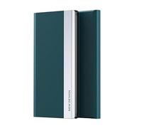 Jeelar ESONG Coque pour Samsung Galaxy S23 Ultra,Étui de Protection Bumper Folio à Clapet pour Samsung Galaxy S23 Ultra,Housse Étui en Cuir avec Stand Support,Protection Complète-Bleu Cyan