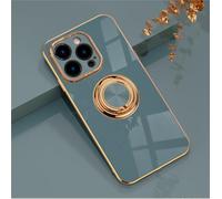 Jeelar ESONG Coque pour Xiaomi 15T,Étui Ultra-Fin Antichoc pour Femme,360 Degrés Support de Bague Magnétique,Protégez la Caméra,Housse Anneau Anti Rayures Case-Gris