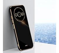 Jeelar ESONG Coque pour Xiaomi Redmi A3 Étui,Ultra Fine Antichoc Protecteur Housse,Silicone Souple TPU Etui,Protection Camera,Bumper Case Cover pour Femme-Noir