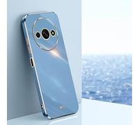 Jeelar ESONG Coque pour Xiaomi Redmi A3 Étui,Ultra Fine Antichoc Protecteur Housse,Silicone Souple TPU Etui,Protection Camera,Bumper Case Cover pour Femme-Bleu