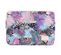 JEELINBORE Housses pour Ordinateur Portable Coque Protection Macbook Imperméable Antichoc 11-15 Pouces Pochette Sacs pour Ordi - Feuilles, 14 Pouces