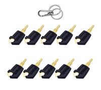 Jeenda Lot de 10 clés d'allumage 5P8500 5P-8500 pour chargeuses Caterpillar CAT Dozers 0964753 0966198 8V4404 9G2777 980K 980H 416C 248B