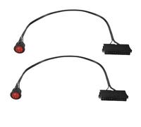 Jeenuuder 2 PièCes 50 Cm Câble Cuivre éTain 24 Broches ATX PSU PC Alimentation DéMarreur Testeur DéMarrage Cavalier avec Interrupteur Marche/ArrêT