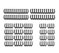 Jeenuuder 24 PièCes SéRies/Lot Câble PC Carte MèRe Peigne 24Pin 8Pin 6Pin Peigne à Câble pour Ordinateur Gesleeved Up à 3,4 Mm Noir