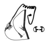 Jeenuuder 3,5 mm Monaural Écouteur Ressort Air Tube Remplacement Talkie-Walkie Bouchon d'oreille Remplacement pour Radio Écouteur Casque B