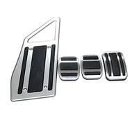 Jeenuuder 4 PièCes en Acier PéDale AccéLéRateur Gaz Carburant PéDale de Frein Coussinets Tapis Couverture pour 4008 5008 508L C5 DS7