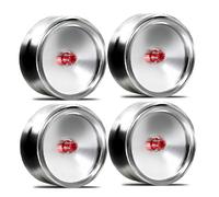 Jeenuuder 4 Pièces/Ensemble 1,9 Pouces Moyeu de Roue de Miroir Rétro en Métal pour SCX10-4 RC Accessoires de Modification de Voiture Universel A