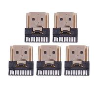 Jeenuuder 5 Pcs Male 19 Pins A Type Soudure Plug Terminals Reparer Remplacer