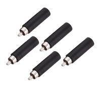 Jeenuuder 5X 6.35mm 1/4 Pouce Mono Jack À Mâle Plug Audio Adaptateur Convertisseur De Câble