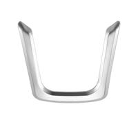 Jeenuuder ABS Chrome Accessoires de Voiture IntéRieur Garniture de Couverture de Volant pour XE X760 XF X260 F-Pace F Pace X761 E-Pace